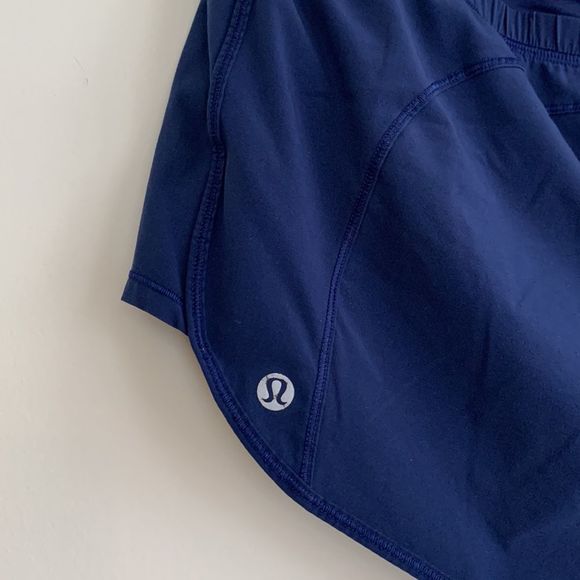 lululemon Fast Lane Shorts Fuel Band Hero Blue Sz10 - Picture 6 of 11